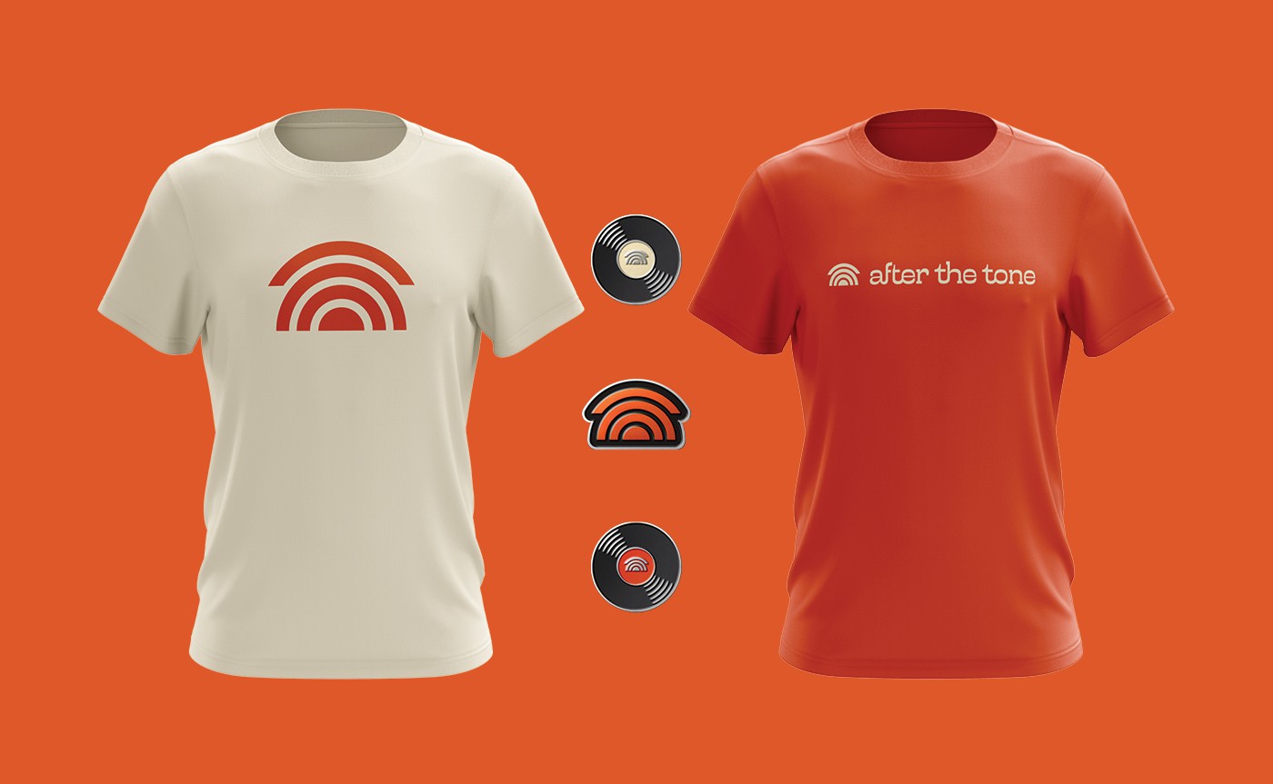 After The Tone branded merchandise
