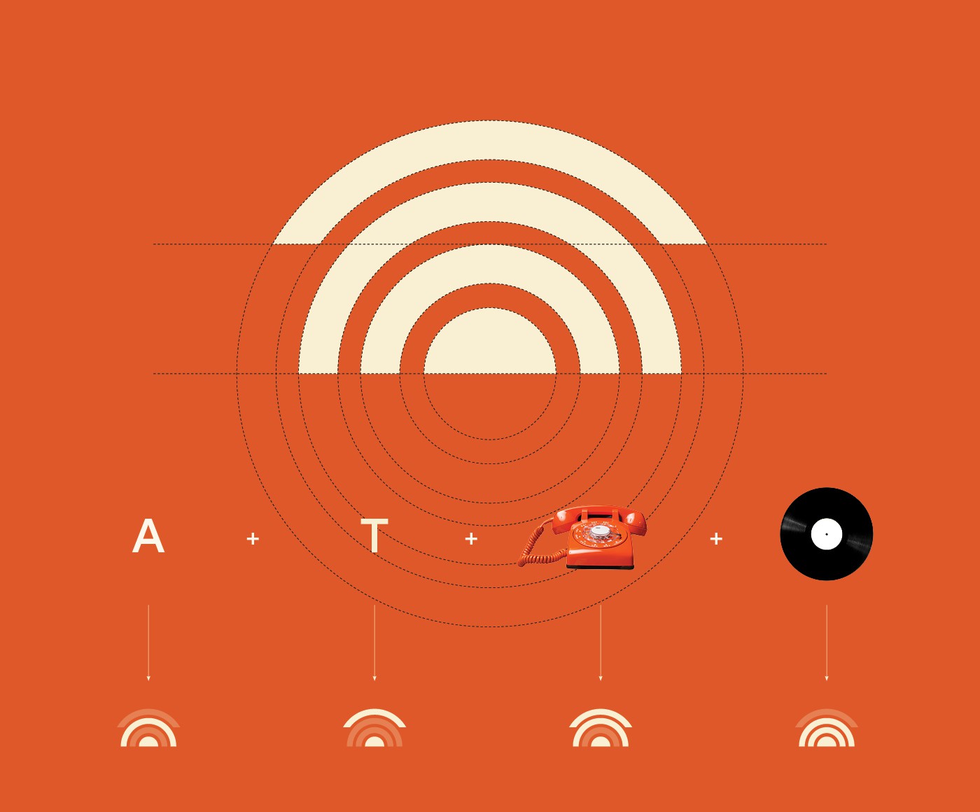 After The Tone logo construction