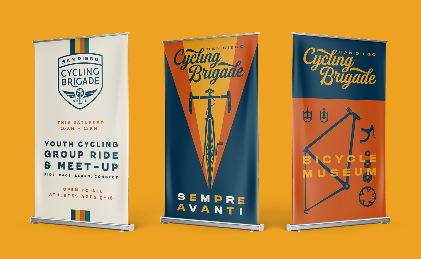 Cycling Brigade outdoor messaging detail