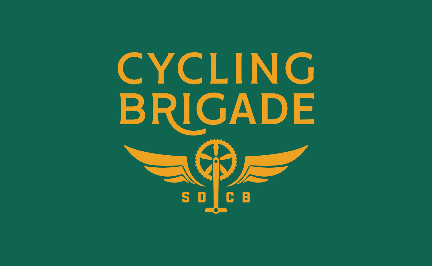 Cycling Brigade secondary logos application
