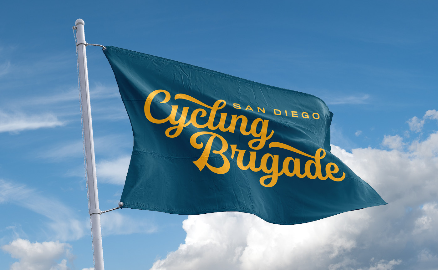 Cycling Brigade outdoor messaging