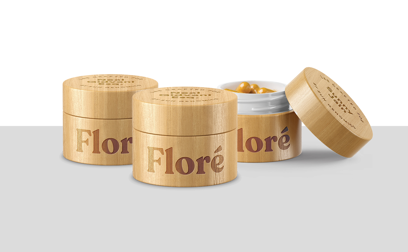 Floré laser engraved pill box