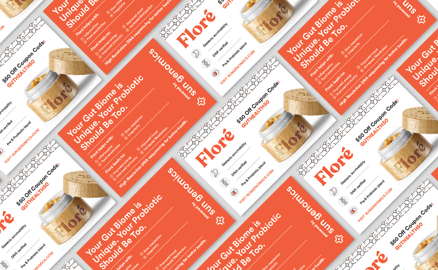 Floré print collateral example