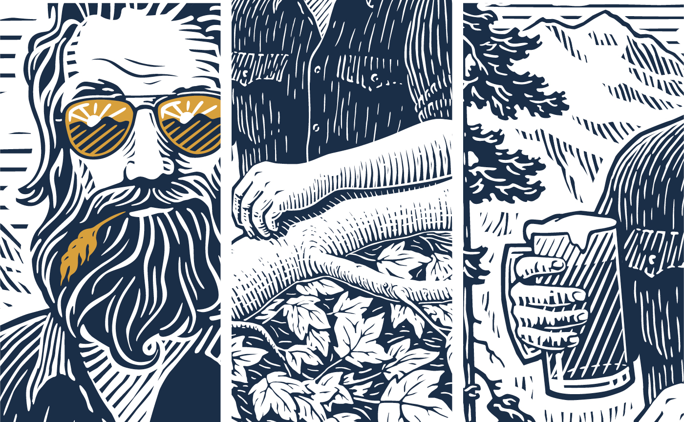 Jeremiah Johnson Mountain Man illustration process detail