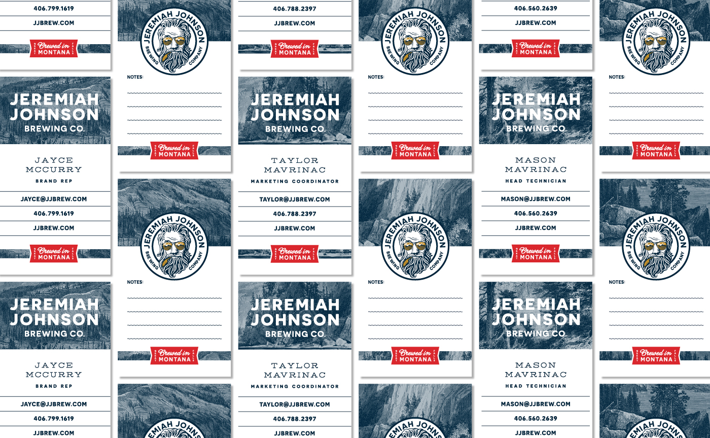 Jeremiah Johnson brand system execution mockup