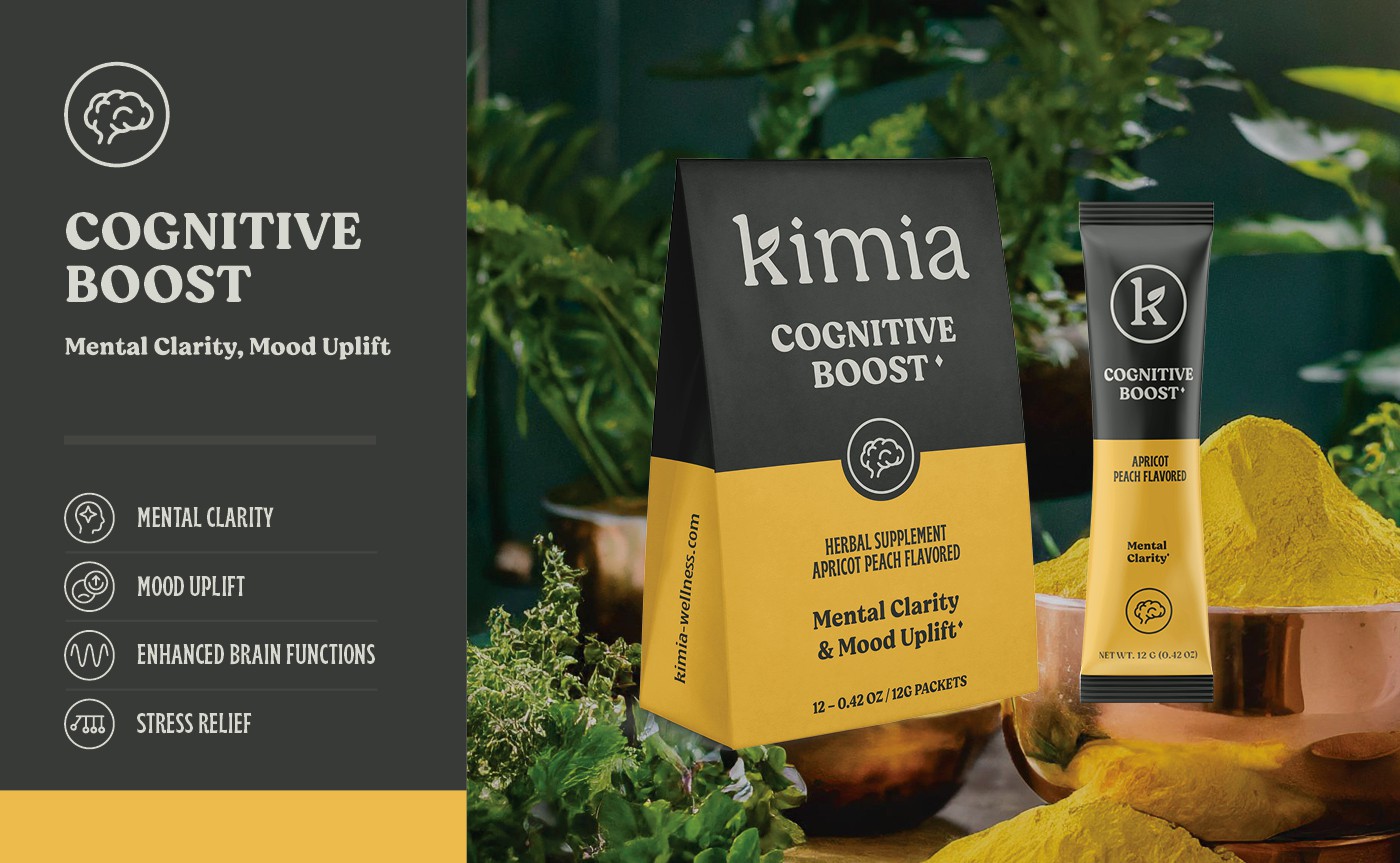 Kimia Wellness packaging design presentation