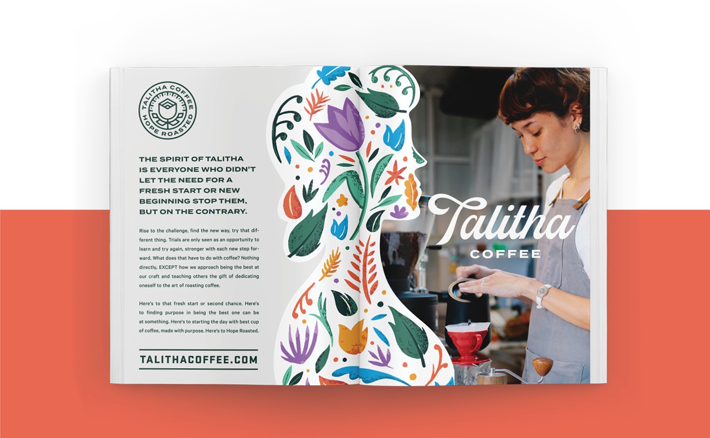 Talitha Coffee magazine spread