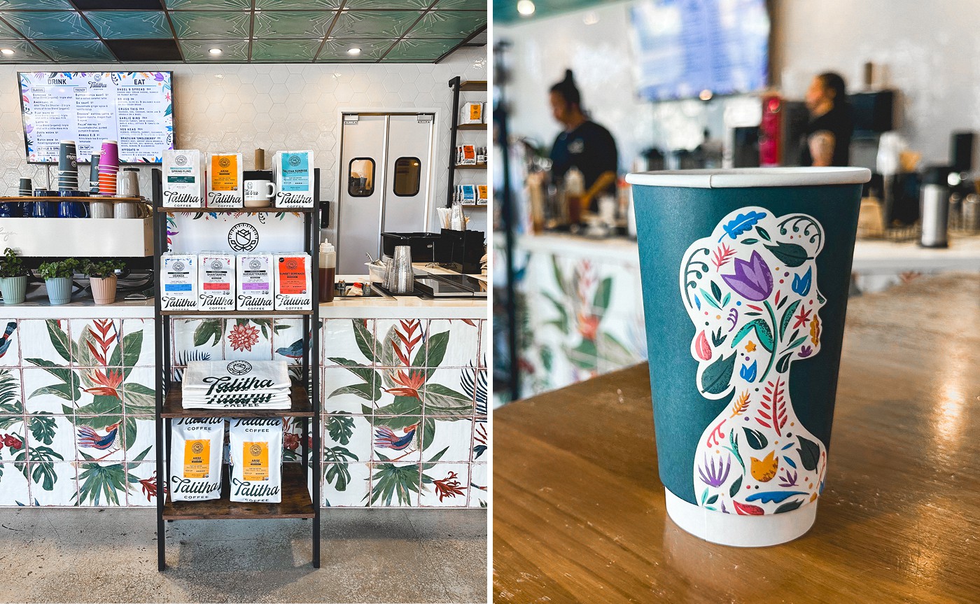 Talitha Coffee magazine spread presentation