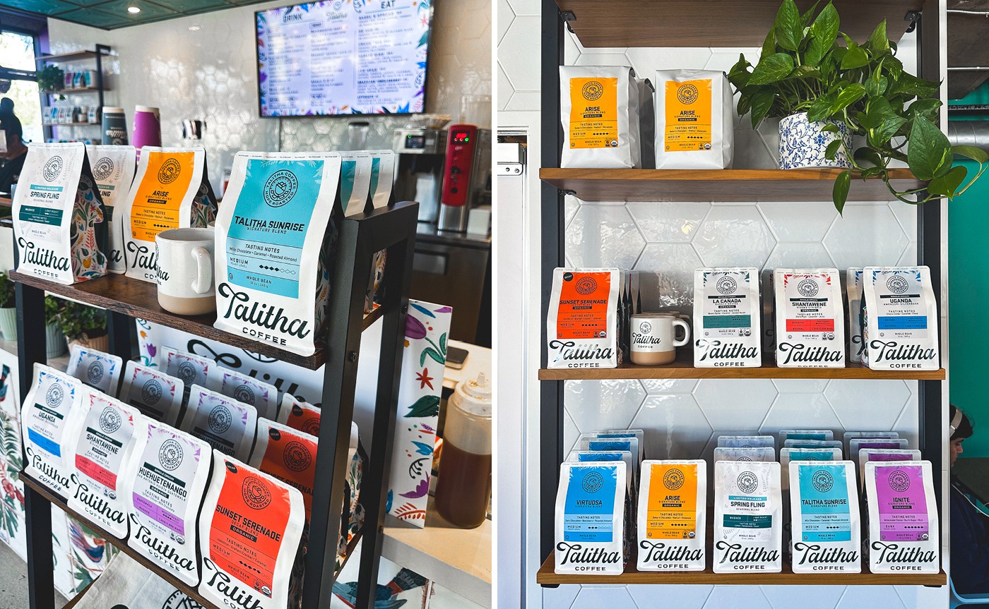 Talitha Coffee magazine spread mockup