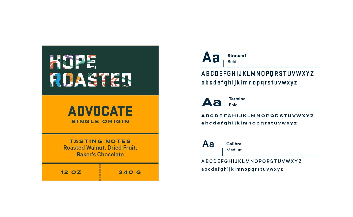 Talitha Coffee typography