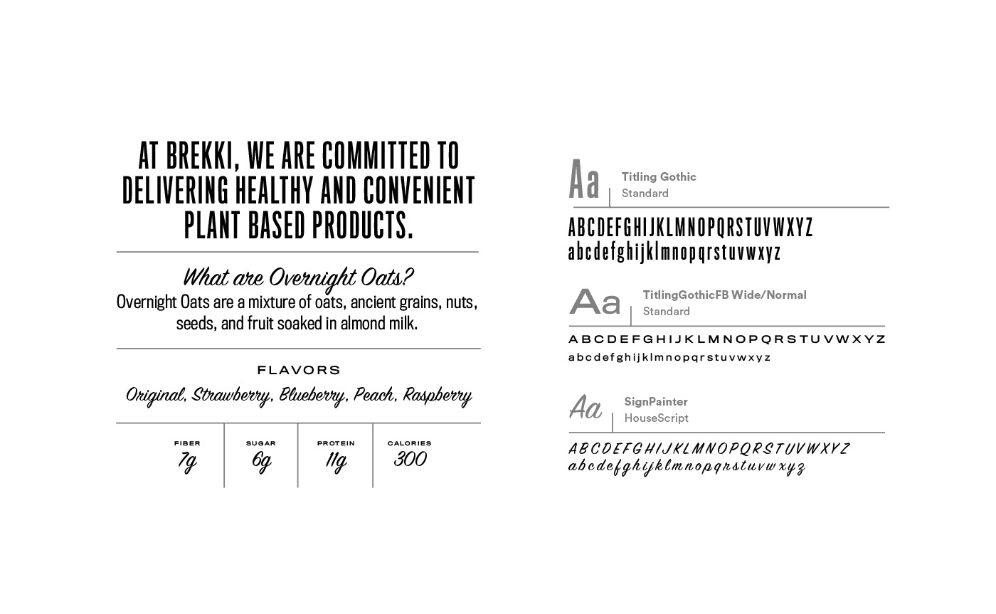 Brekki brand typography system